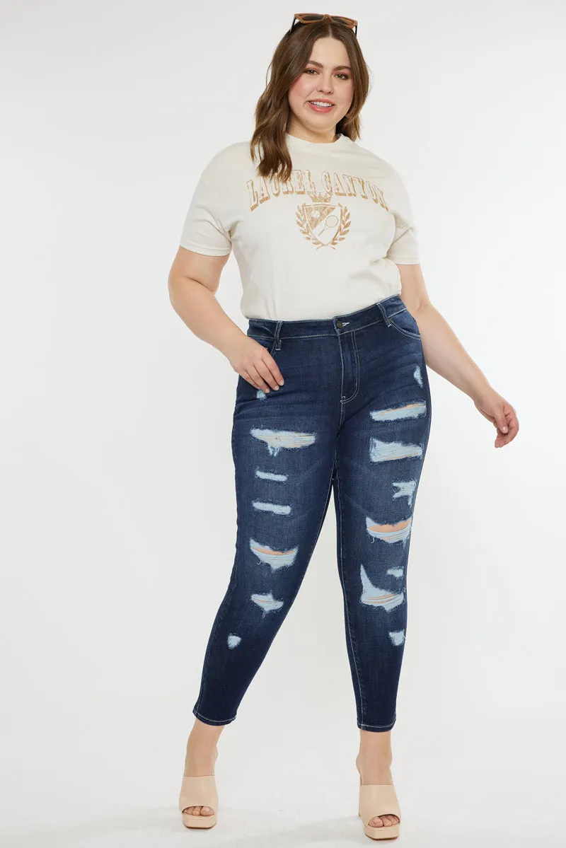 Tanya High Rise Super Skinny Jeans (Plus Size)
