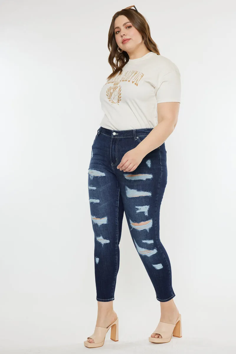 Tanya High Rise Super Skinny Jeans (Plus Size)