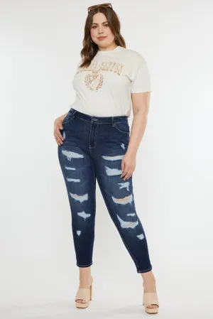 Tanya High Rise Super Skinny Jeans (Plus Size)