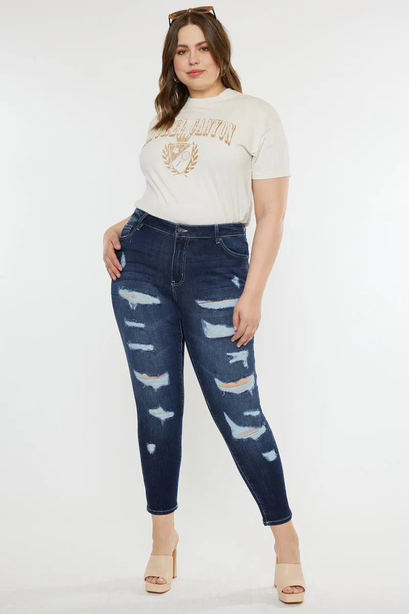 Tanya High Rise Super Skinny Jeans (Plus Size)