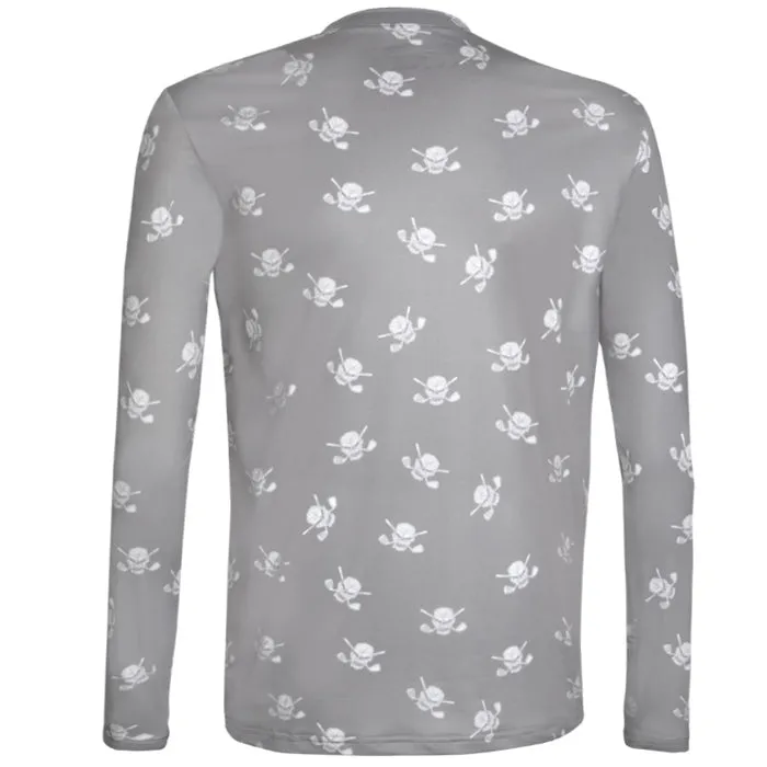 Tattoo Golf Long Sleeve Undershirt with Skulls