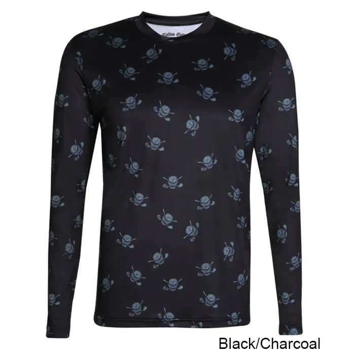 Tattoo Golf Long Sleeve Undershirt with Skulls