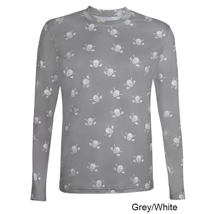 Tattoo Golf Long Sleeve Undershirt with Skulls