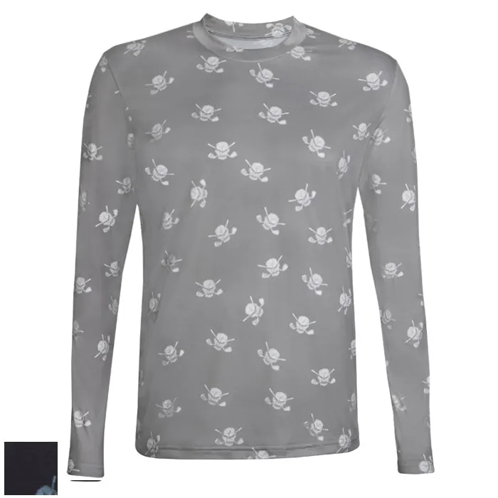 Tattoo Golf Long Sleeve Undershirt with Skulls
