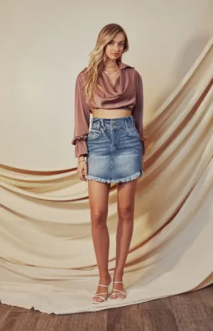 Taylor KanCan Denim Skirt