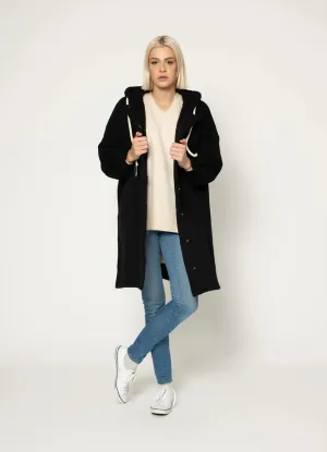 Taylor Sweatshirt Coat - Black