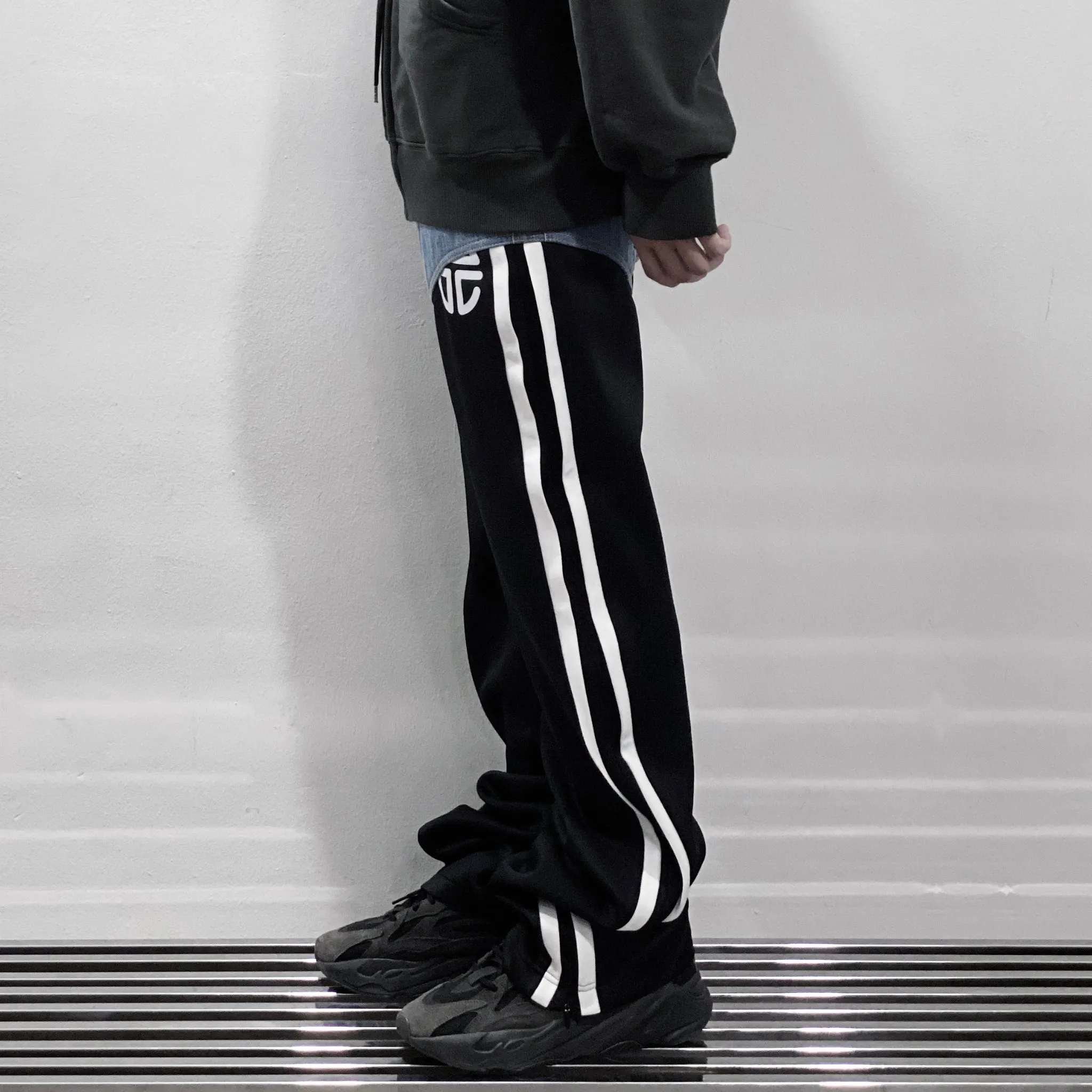 Telfar Track Jeans Black