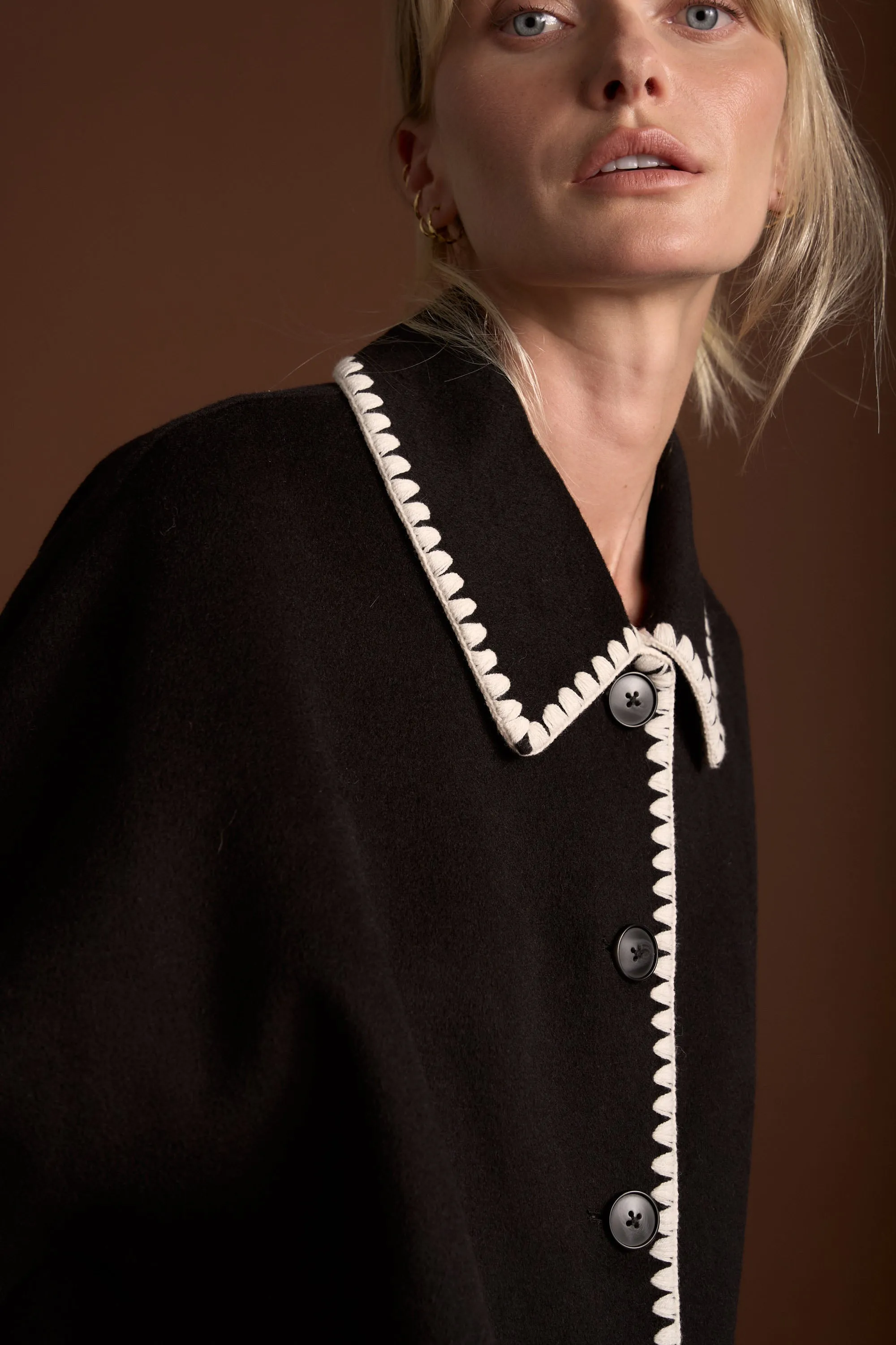 The Contrast Stitch Coat
