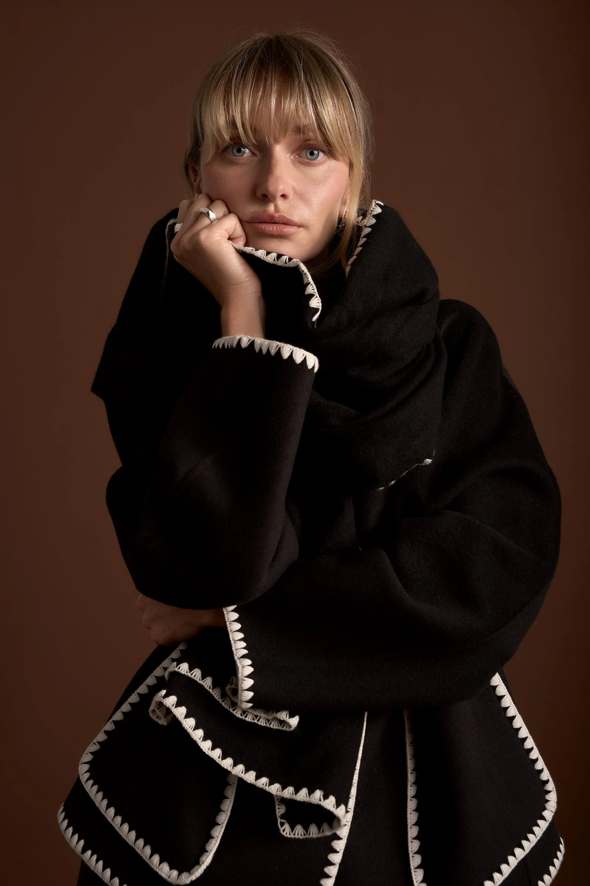 The Contrast Stitch Coat