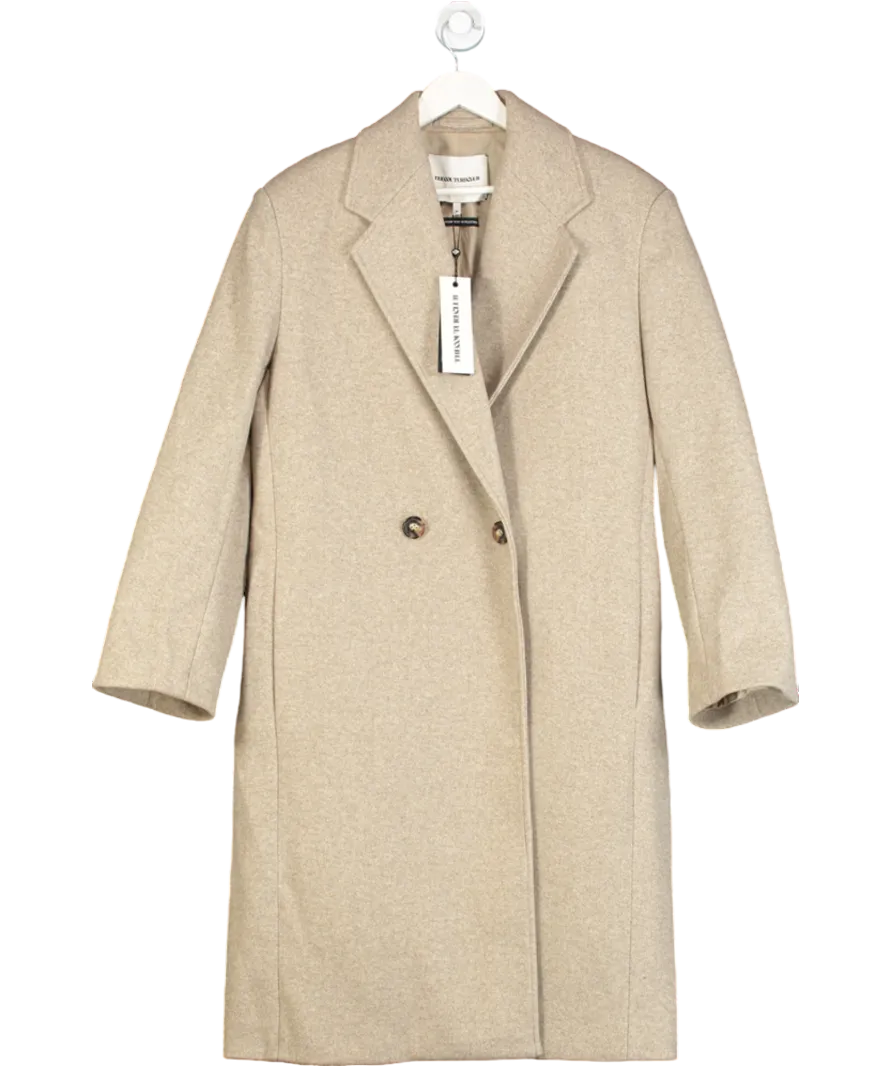 The Couture Club Beige Longline Oversized Duster Coat UK M