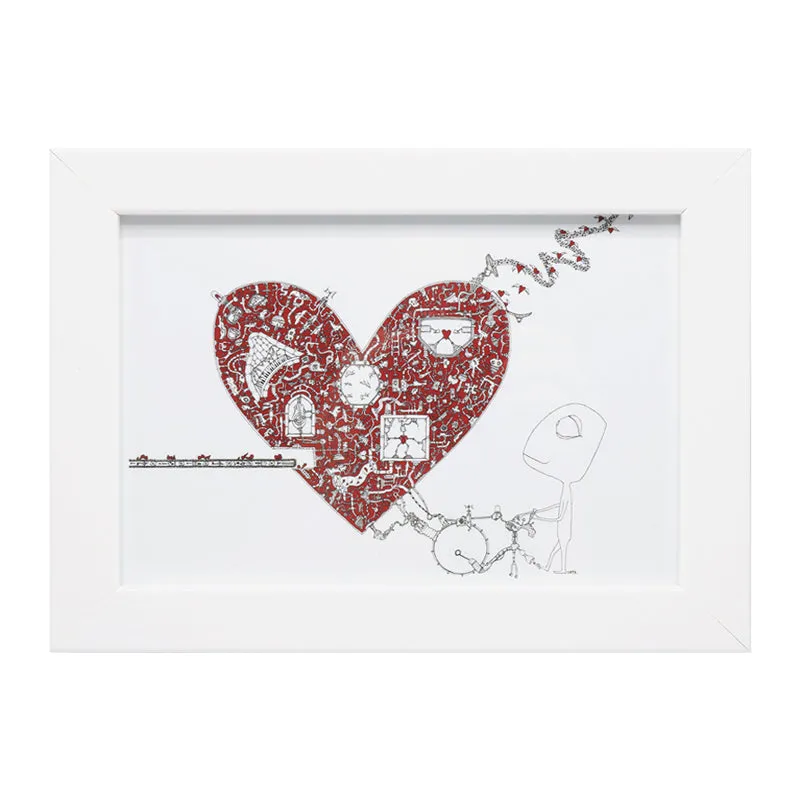 The Heartfixer (Framed Print)