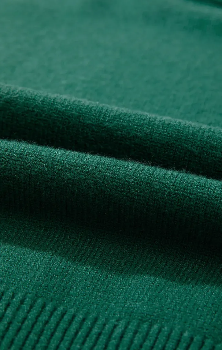 The Lace Boutique Collection - Debbie's Polished Pearl Sweater in Green