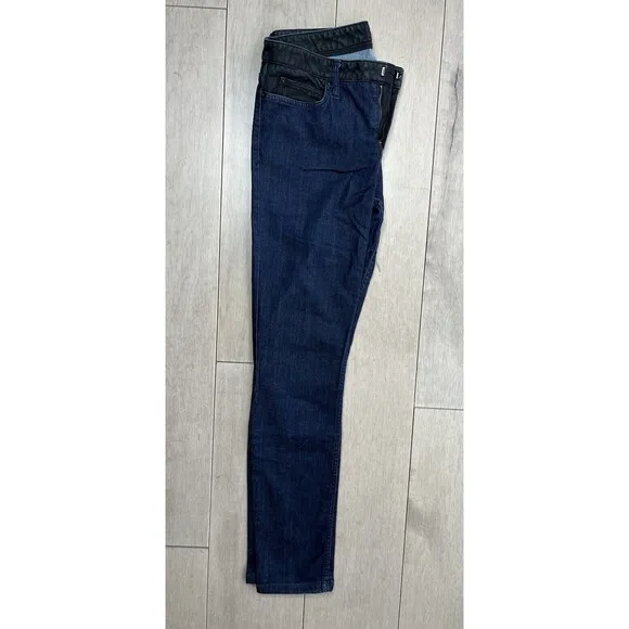 Theory Women Skinny Raegan Jeans Indigo Size 8 Made in US MSRP $230