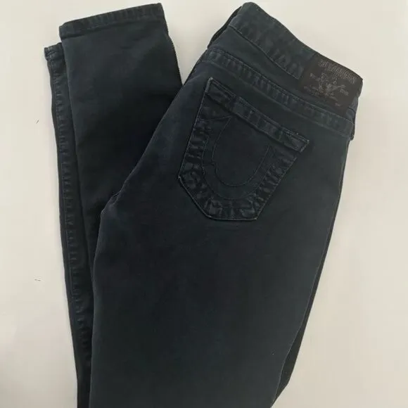 True Religion Jeans 32 Casey Skinny Sequin Low Rise Festival Luxury Streetwear