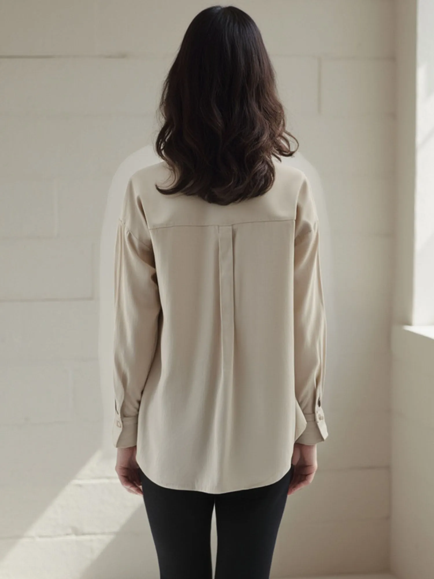 Two Pocket Oversized Button Down Shirt
