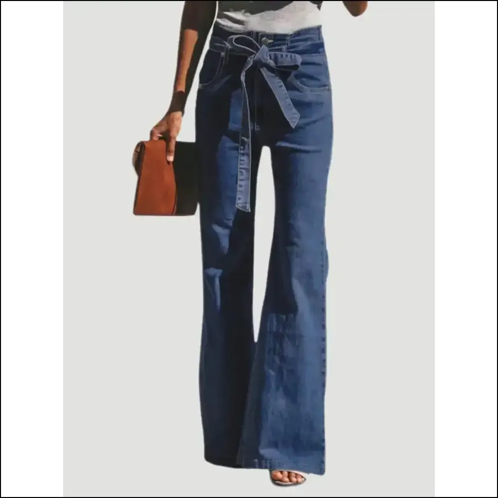 Unleash your Inner Fashionista with Needful Things Tied Flare Jeans!