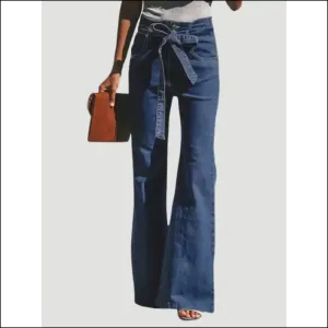 Unleash your Inner Fashionista with Needful Things Tied Flare Jeans!