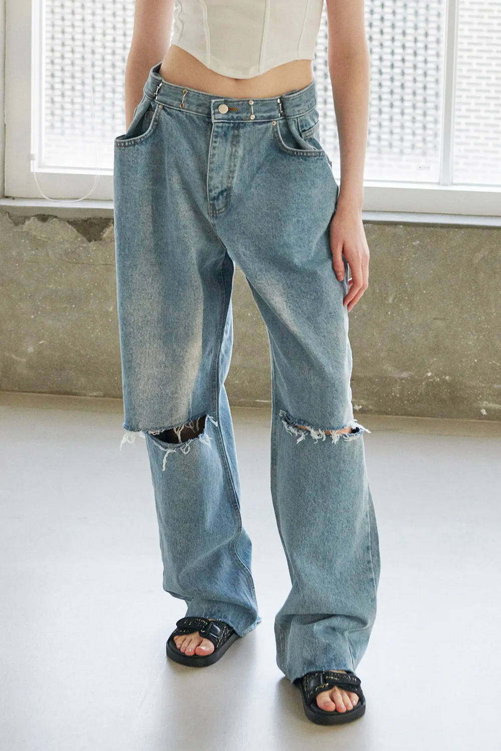 Vera Slash Cutout Jeans