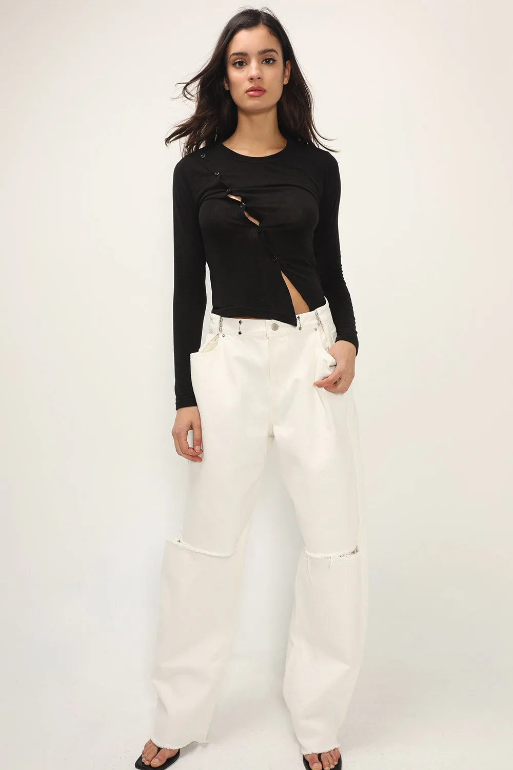 Vera Slash Cutout Jeans