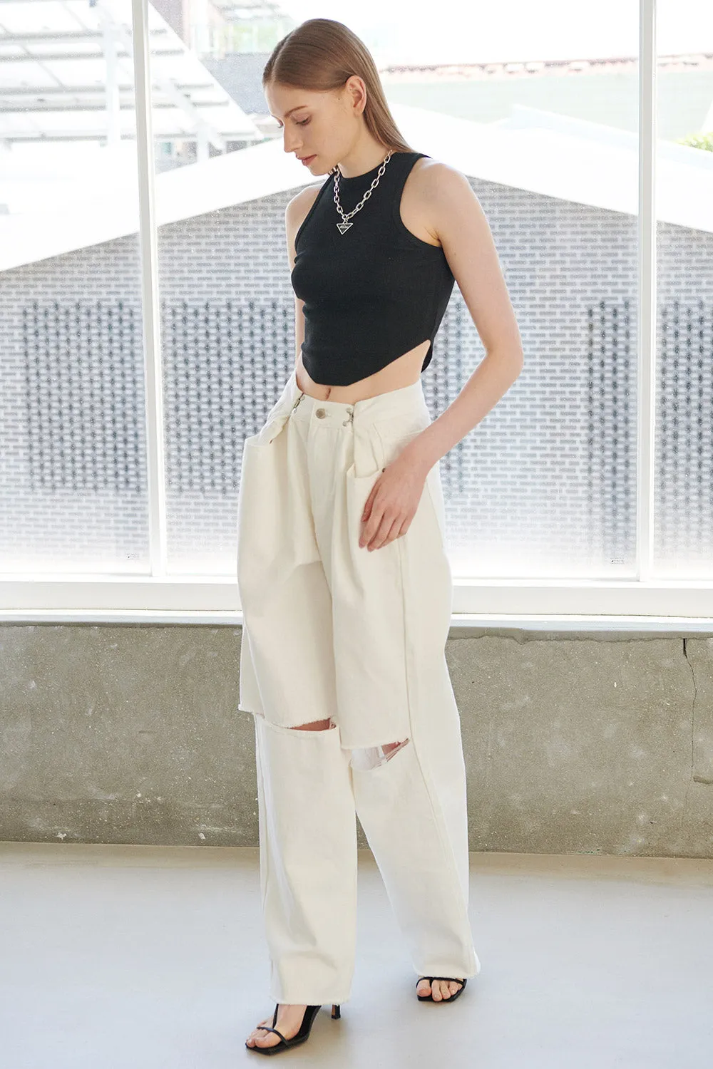 Vera Slash Cutout Jeans