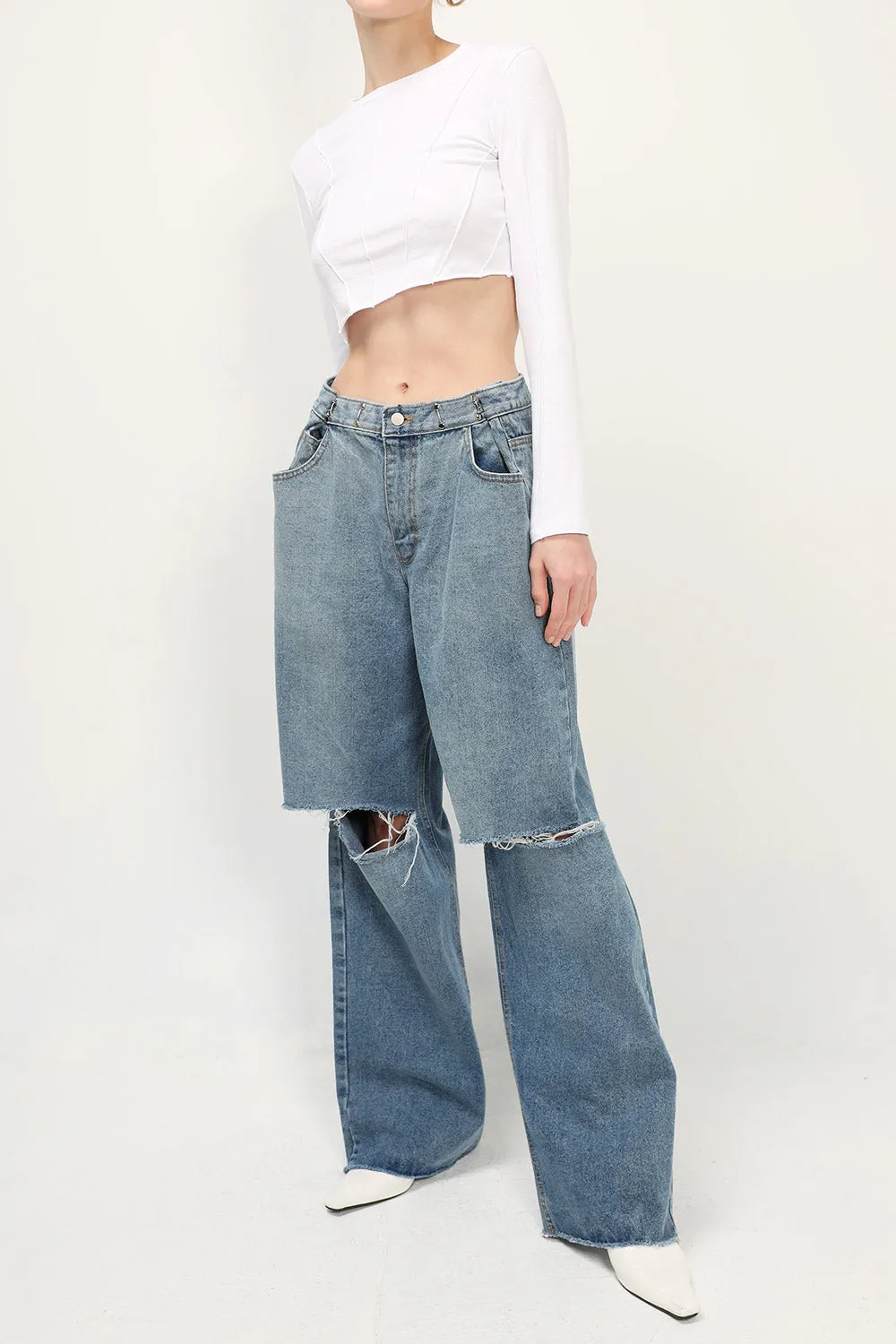 Vera Slash Cutout Jeans