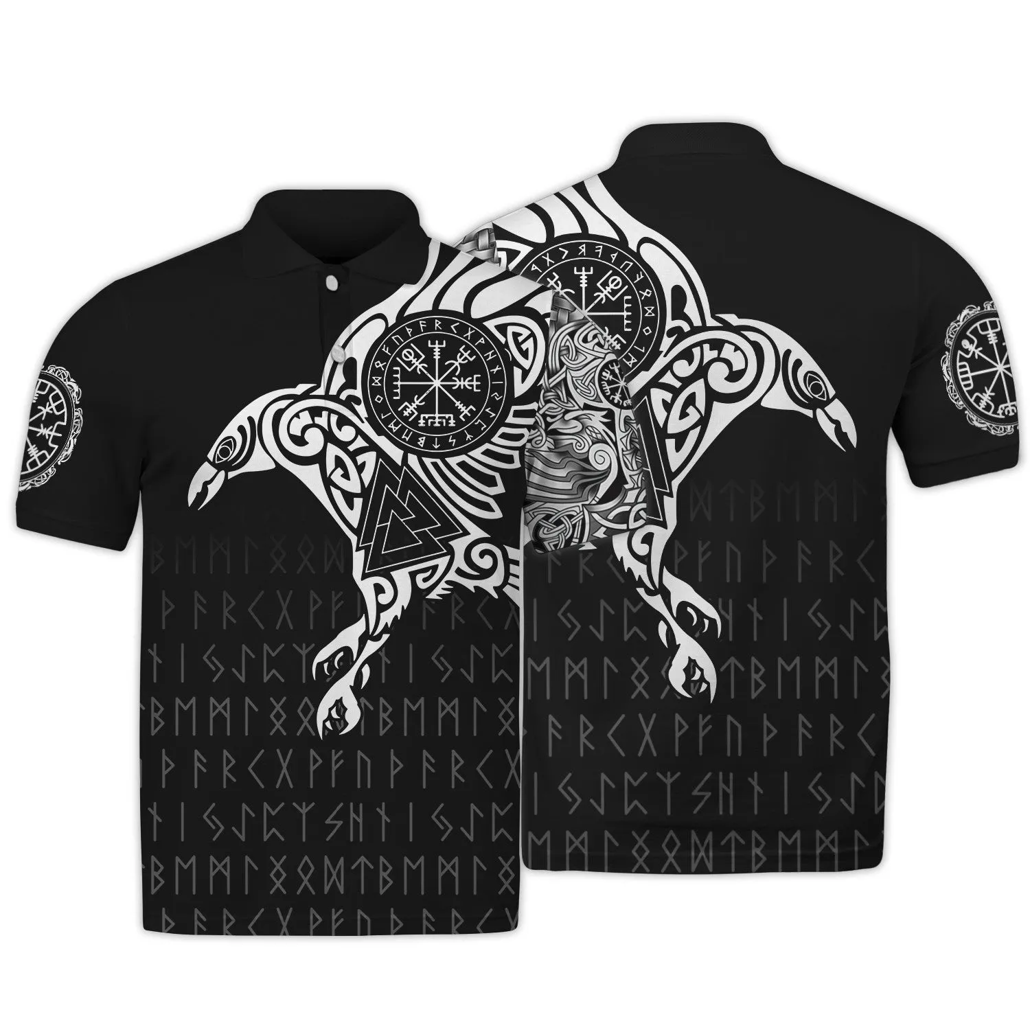 Vikings The Raven of Odin Tattoo 3D Printed Hoodie Tshirt