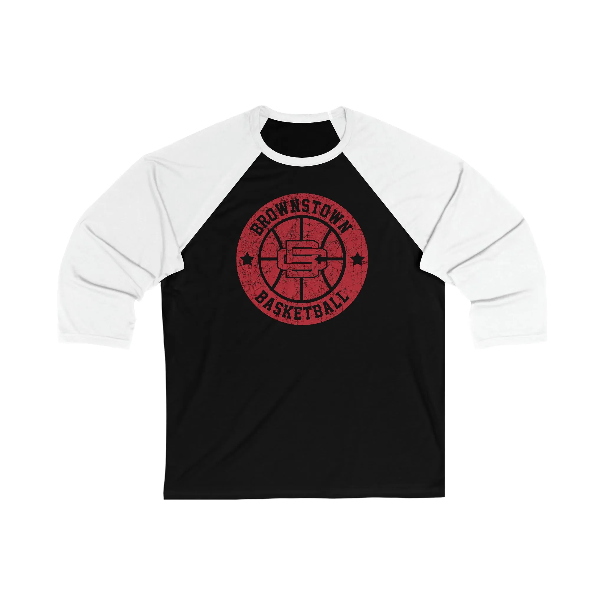 Vintage Brownstown Basketball Unisex 3\4 Sleeve Tee