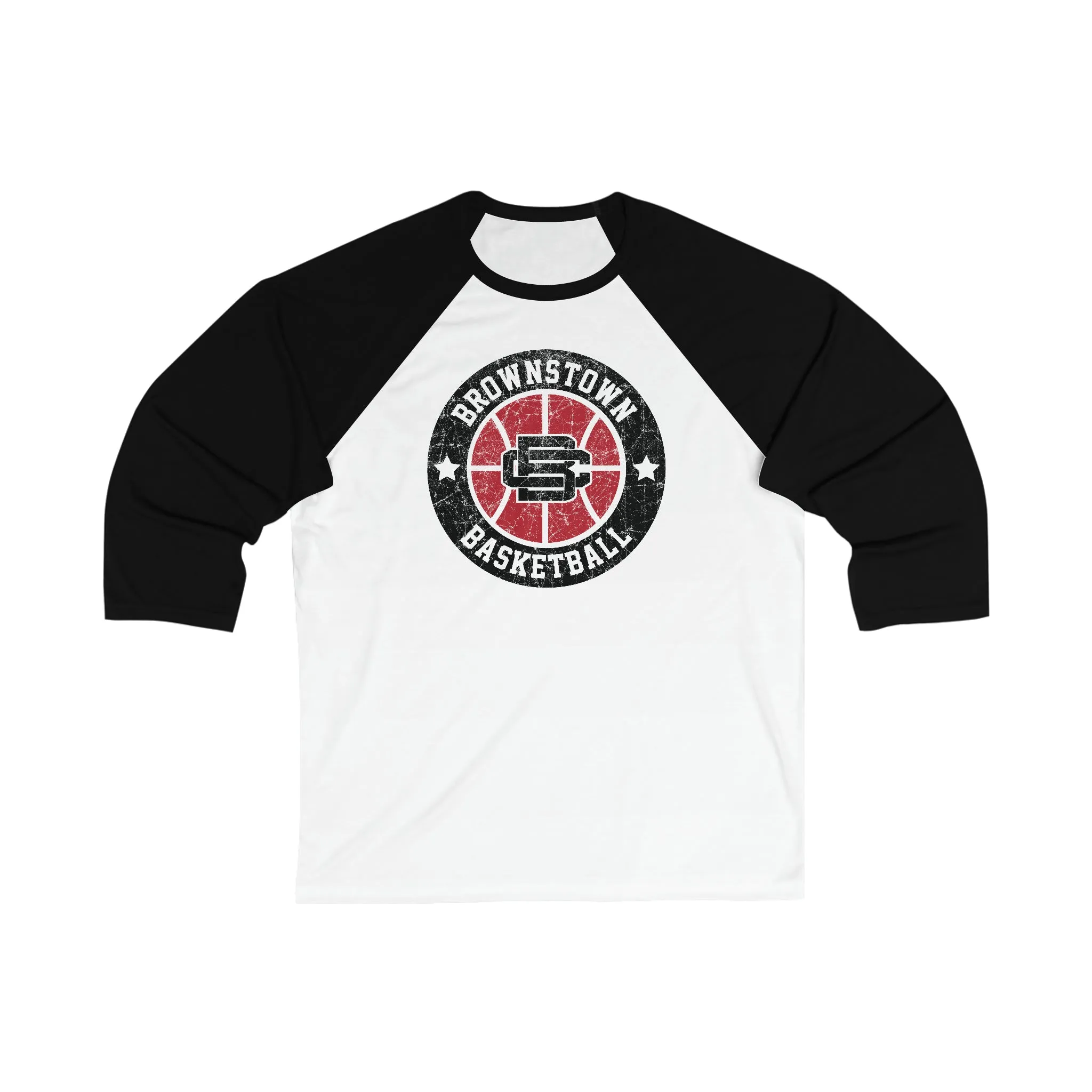 Vintage Brownstown Basketball Unisex 3\4 Sleeve Tee