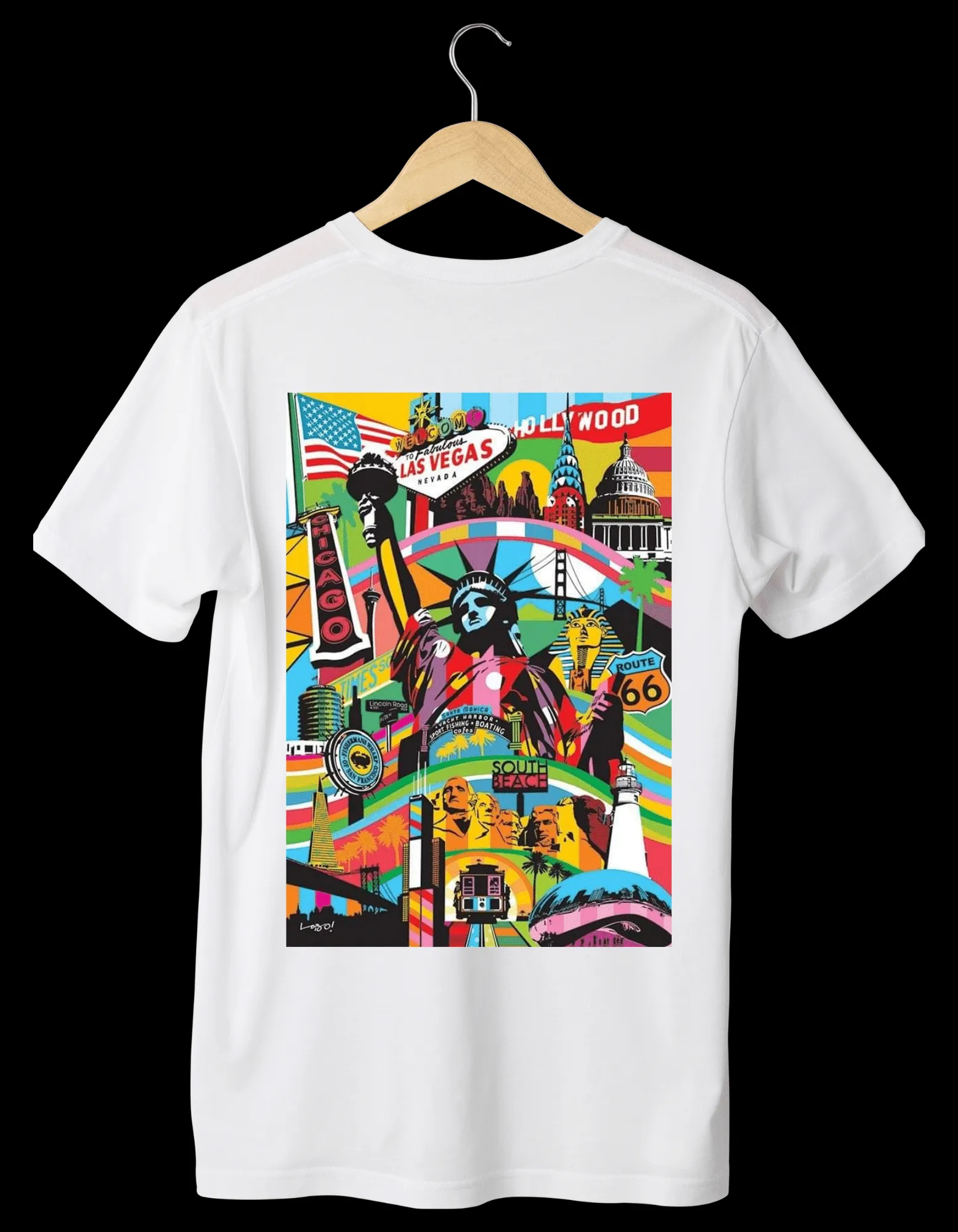 VINTAGE Designed White T-Shirts (Unisex)
