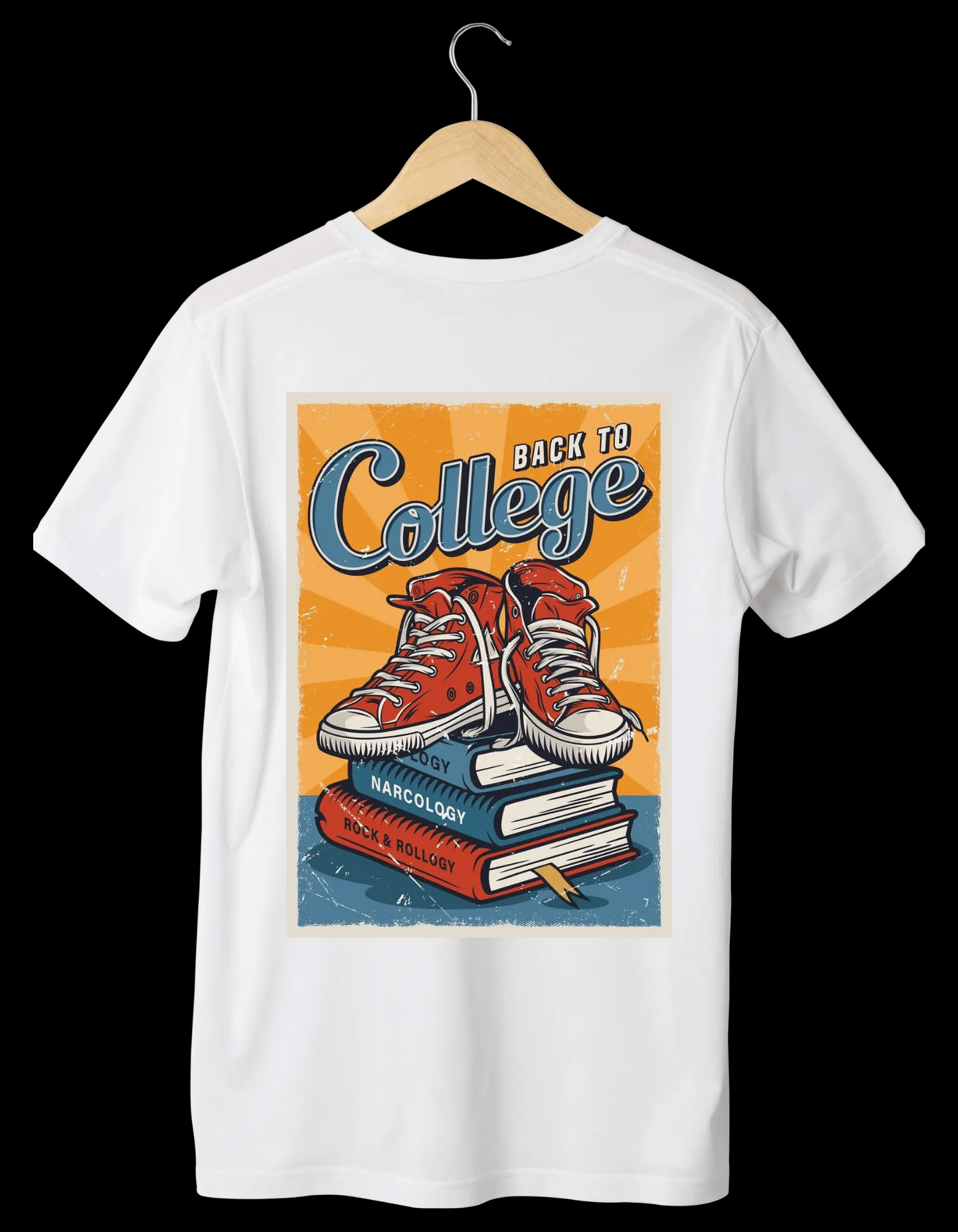 VINTAGE Designed White T-Shirts (Unisex)