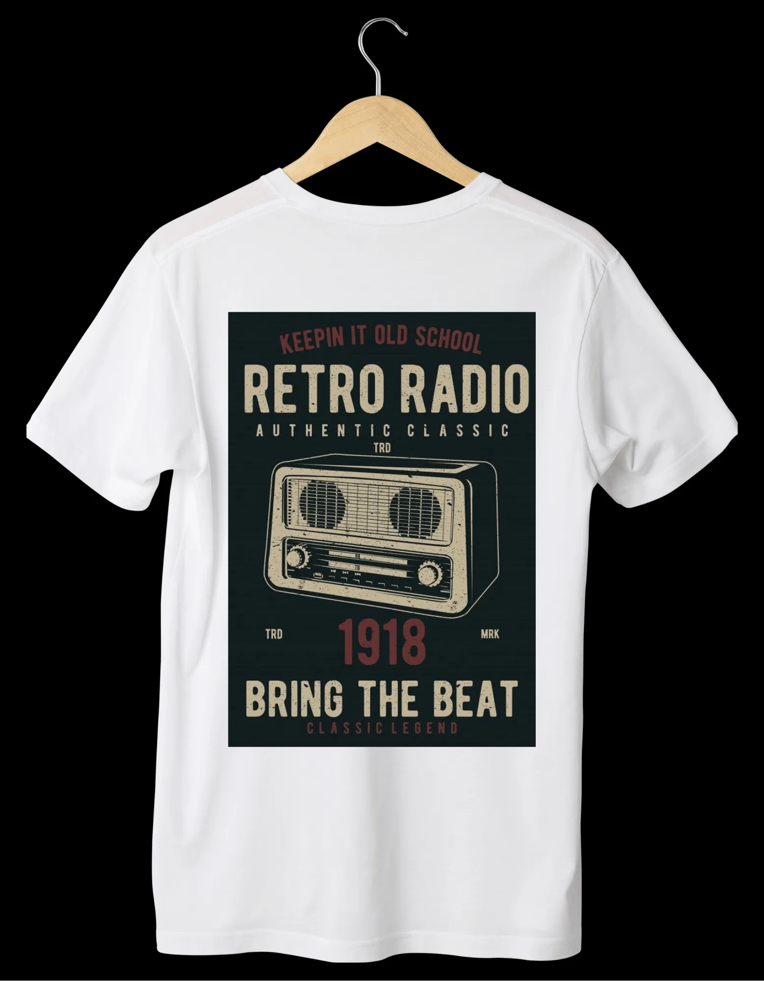 VINTAGE Designed White T-Shirts (Unisex)
