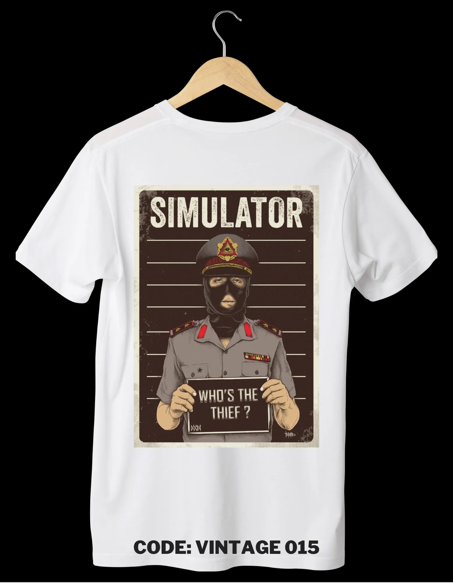VINTAGE Designed White T-Shirts (Unisex)