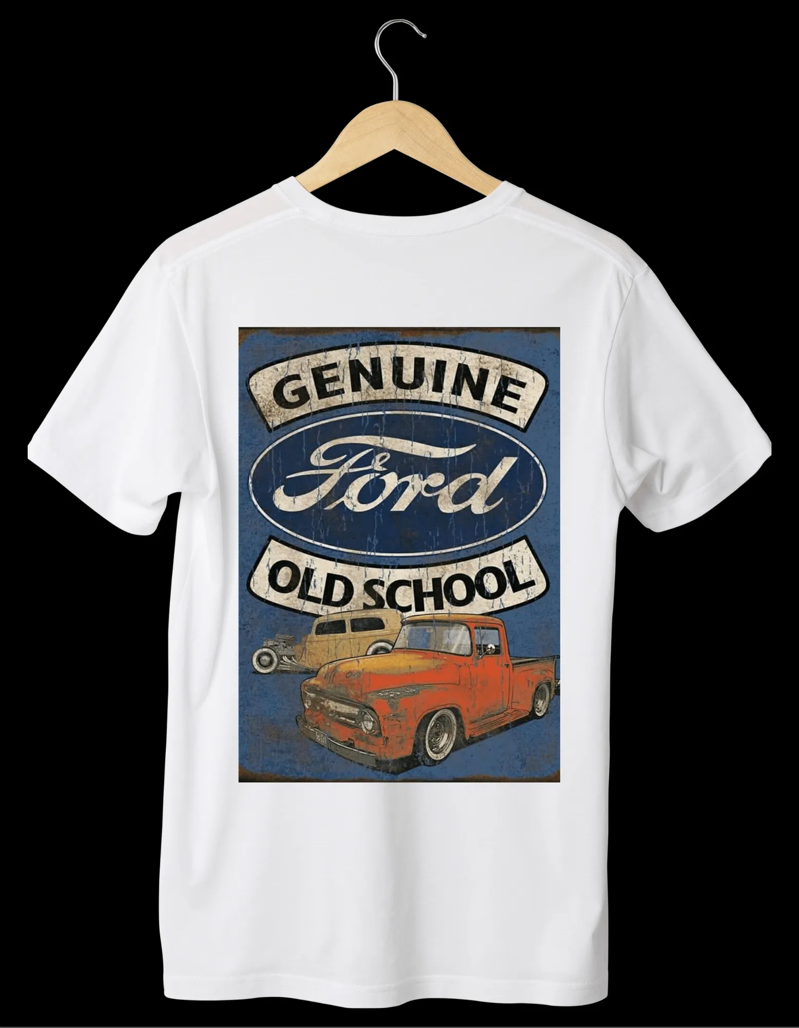 VINTAGE Designed White T-Shirts (Unisex)