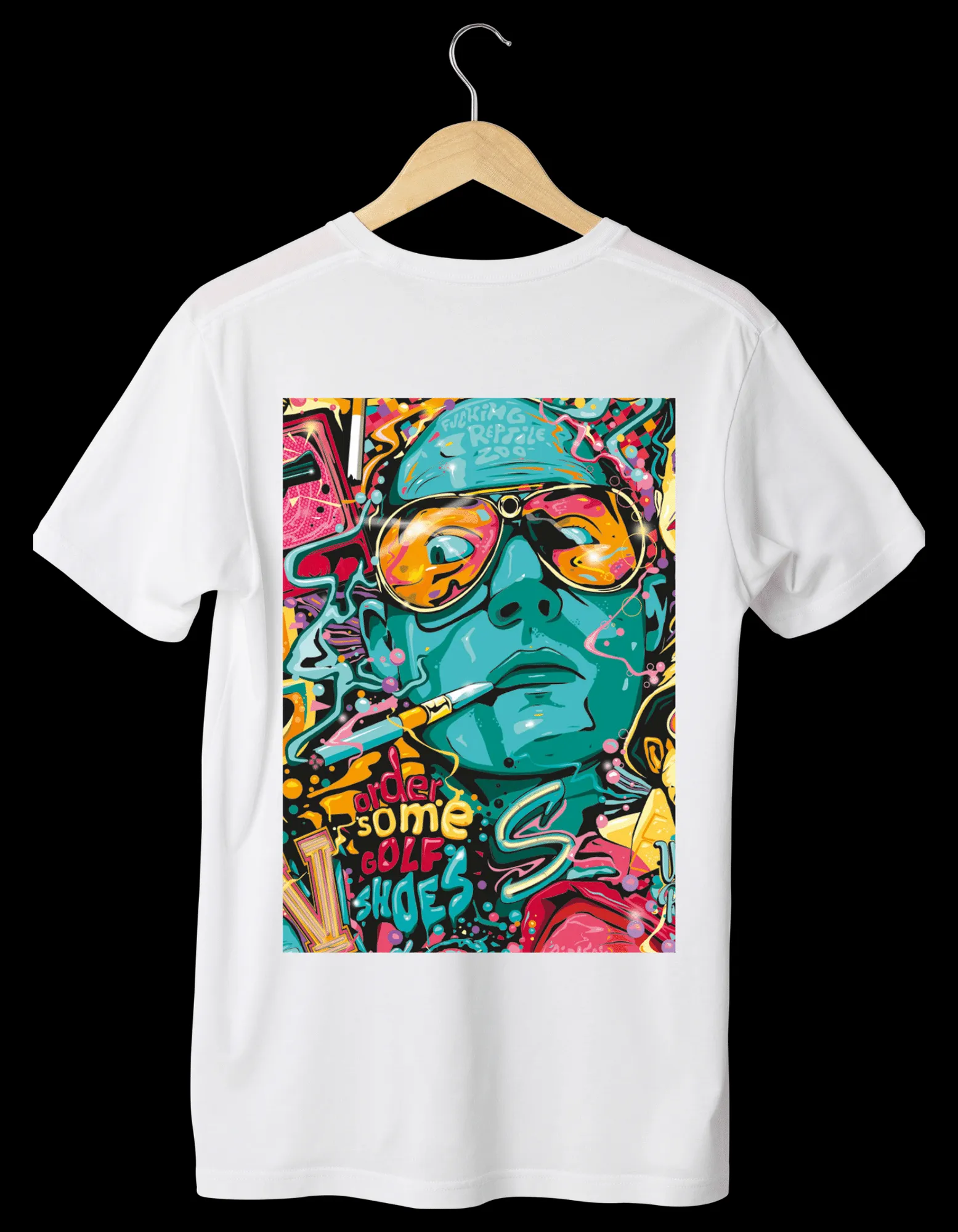 VINTAGE Designed White T-Shirts (Unisex)