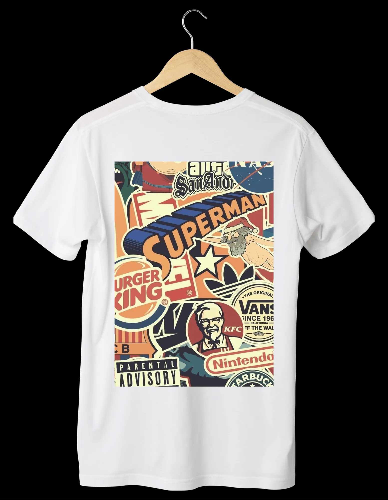 VINTAGE Designed White T-Shirts (Unisex)
