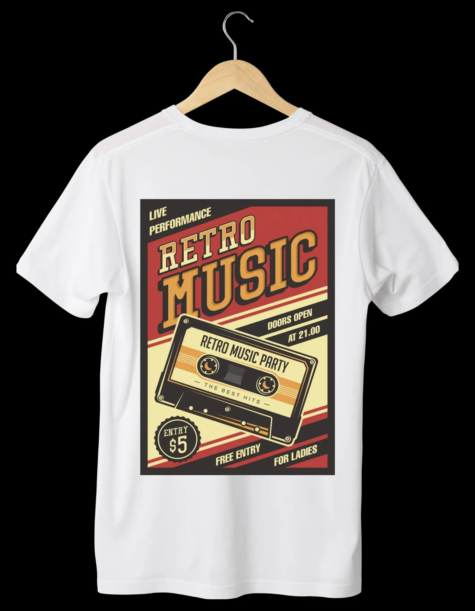 VINTAGE Designed White T-Shirts (Unisex)