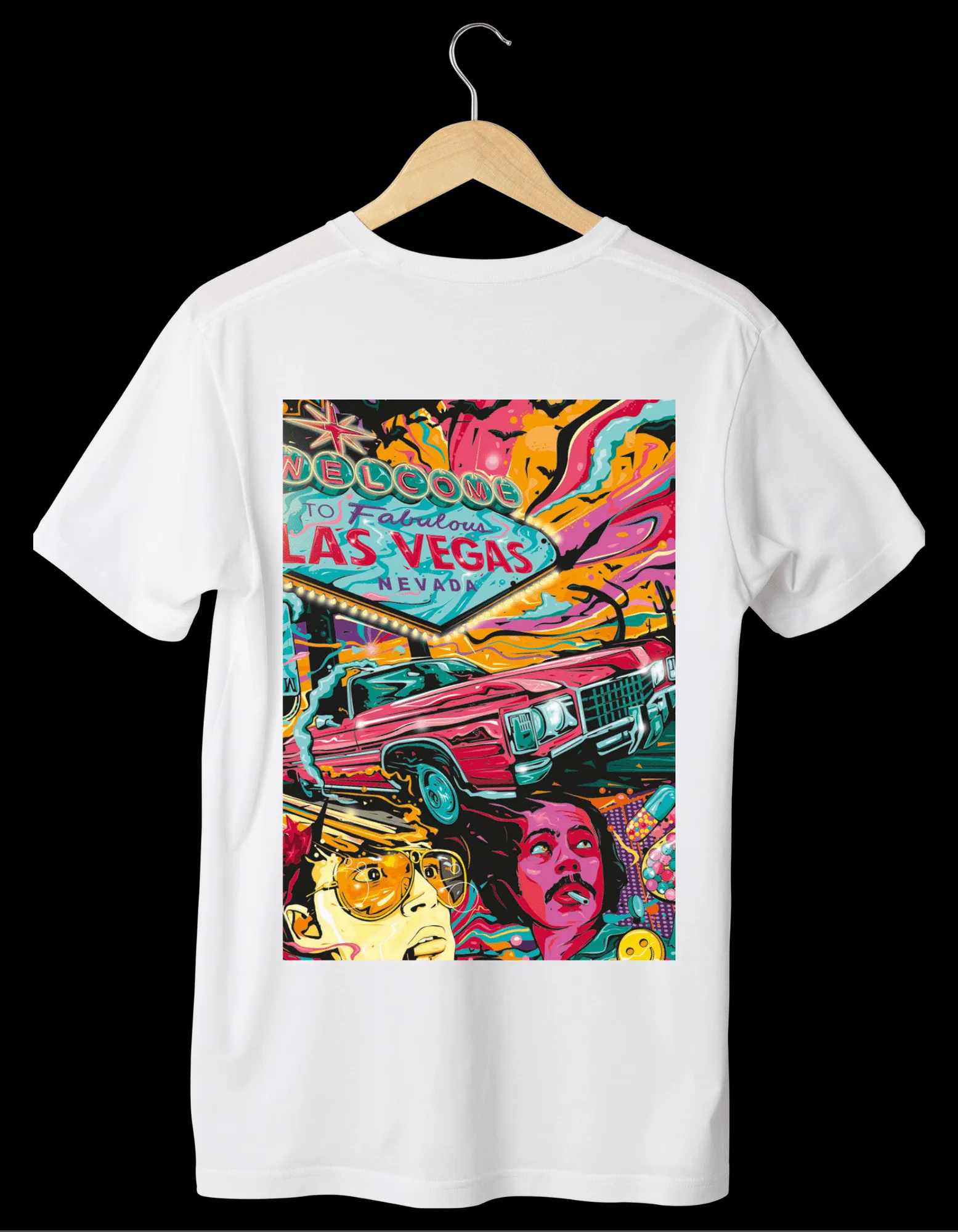 VINTAGE Designed White T-Shirts (Unisex)