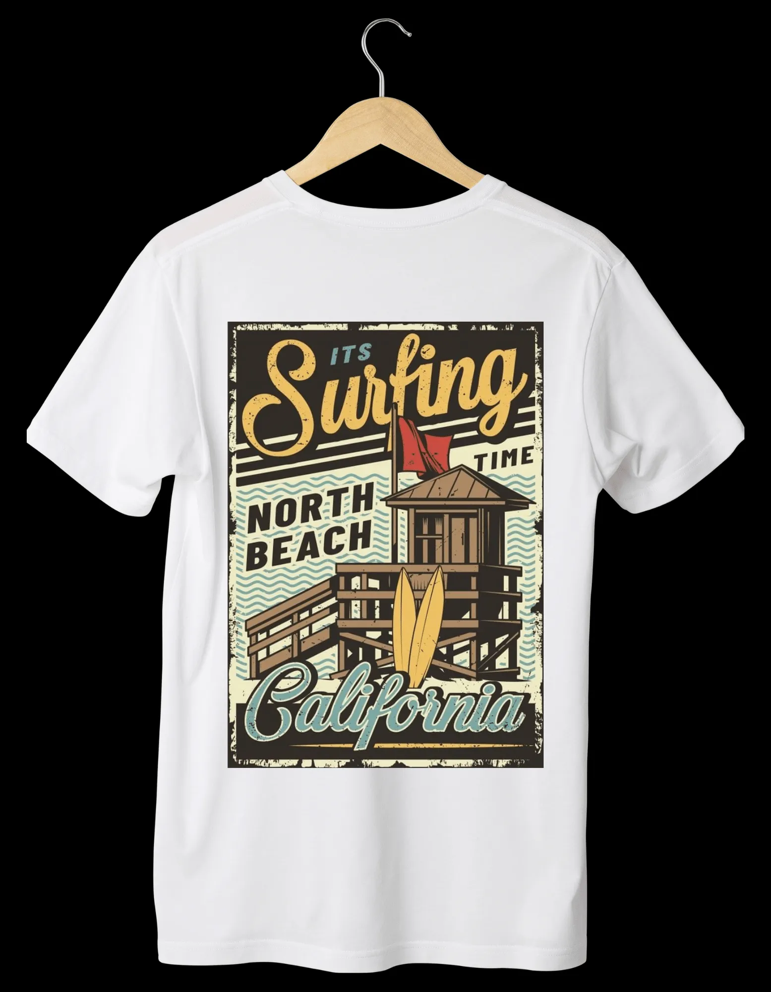 VINTAGE Designed White T-Shirts (Unisex)