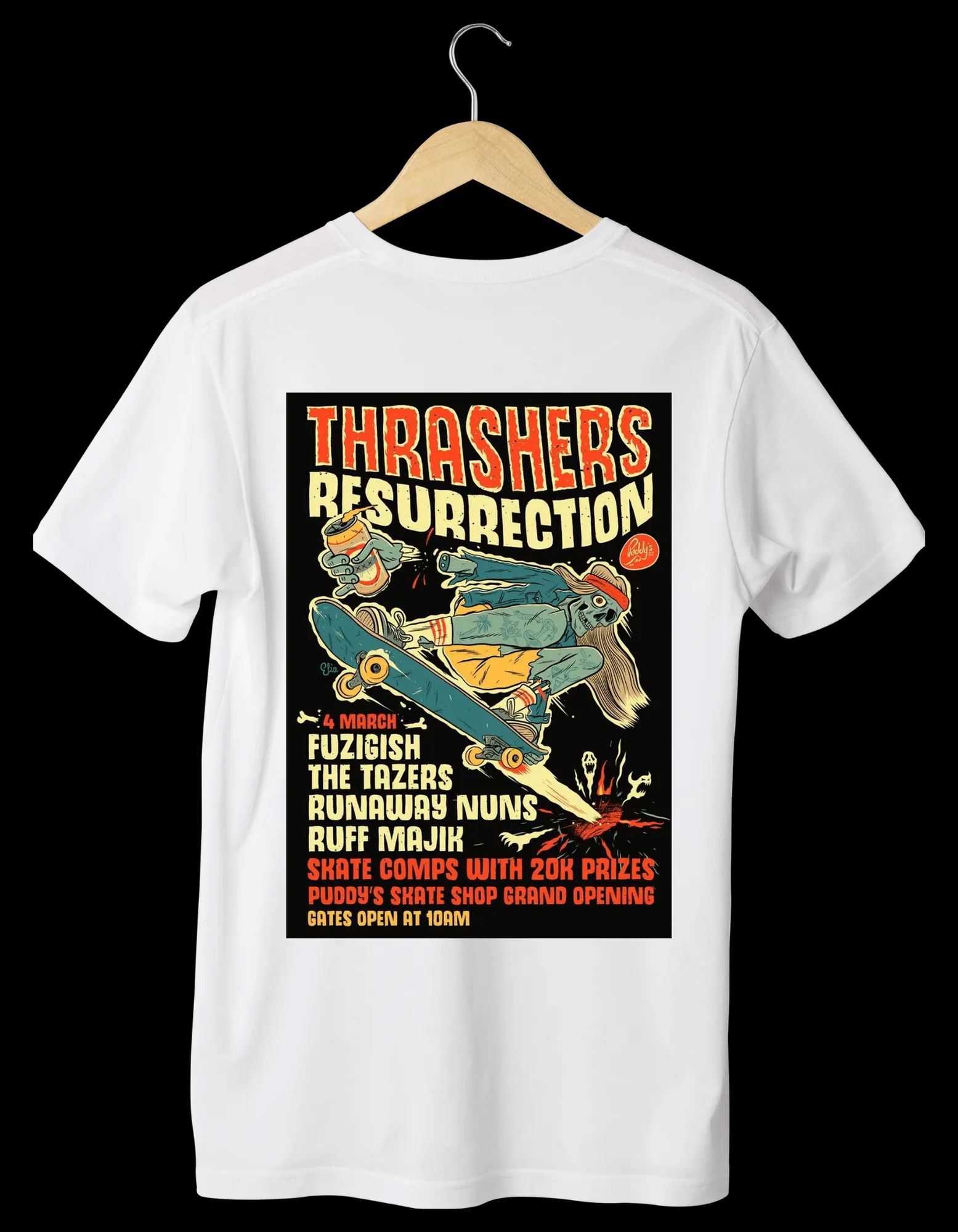 VINTAGE Designed White T-Shirts (Unisex)