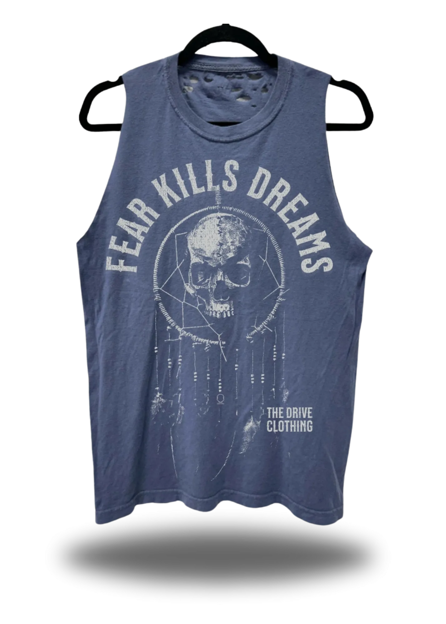 VINTAGE FEAR KILLS TANK TOP*NAVY*