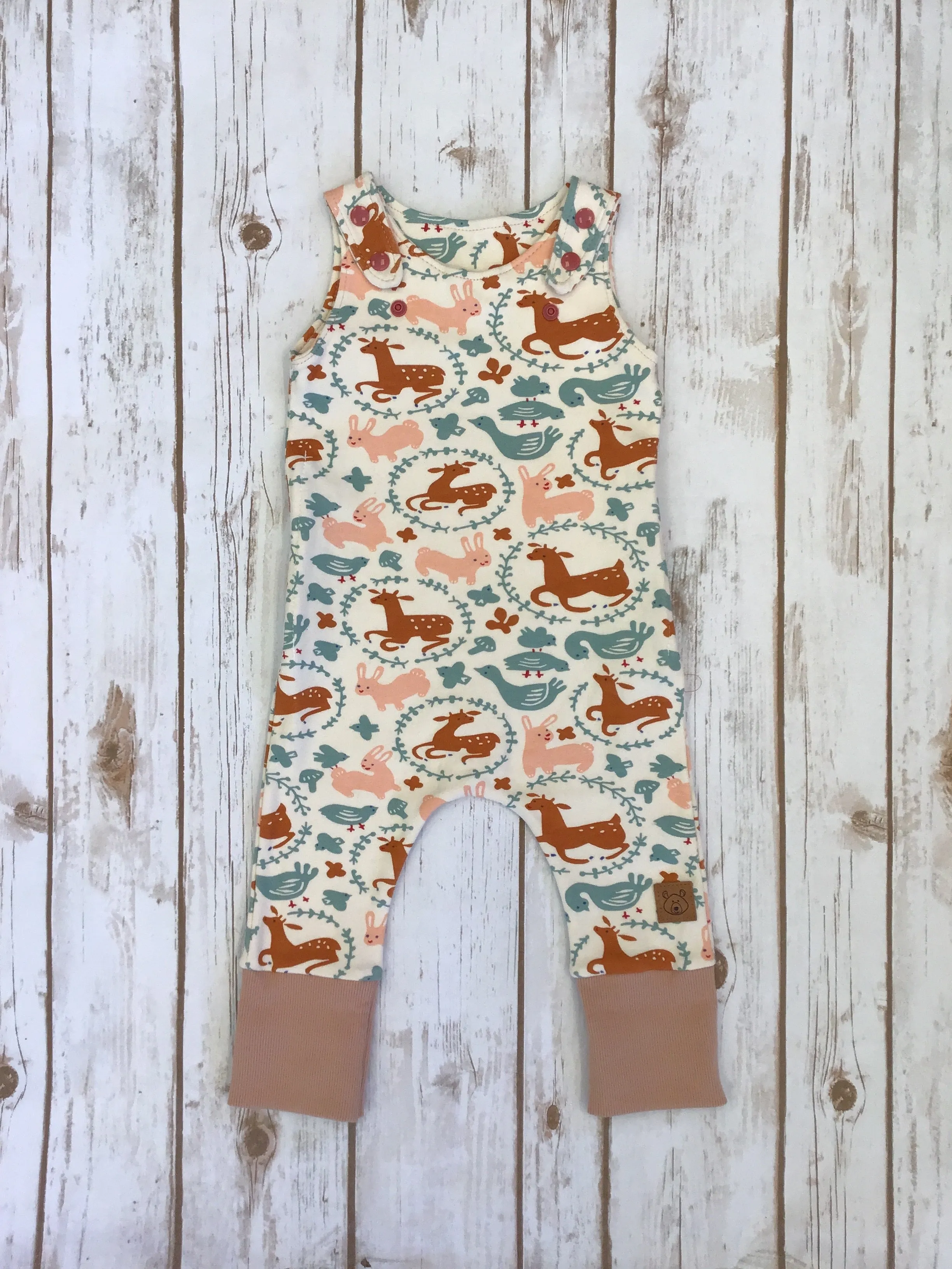 WCC - Grow With Me Romper - Woodland Critters