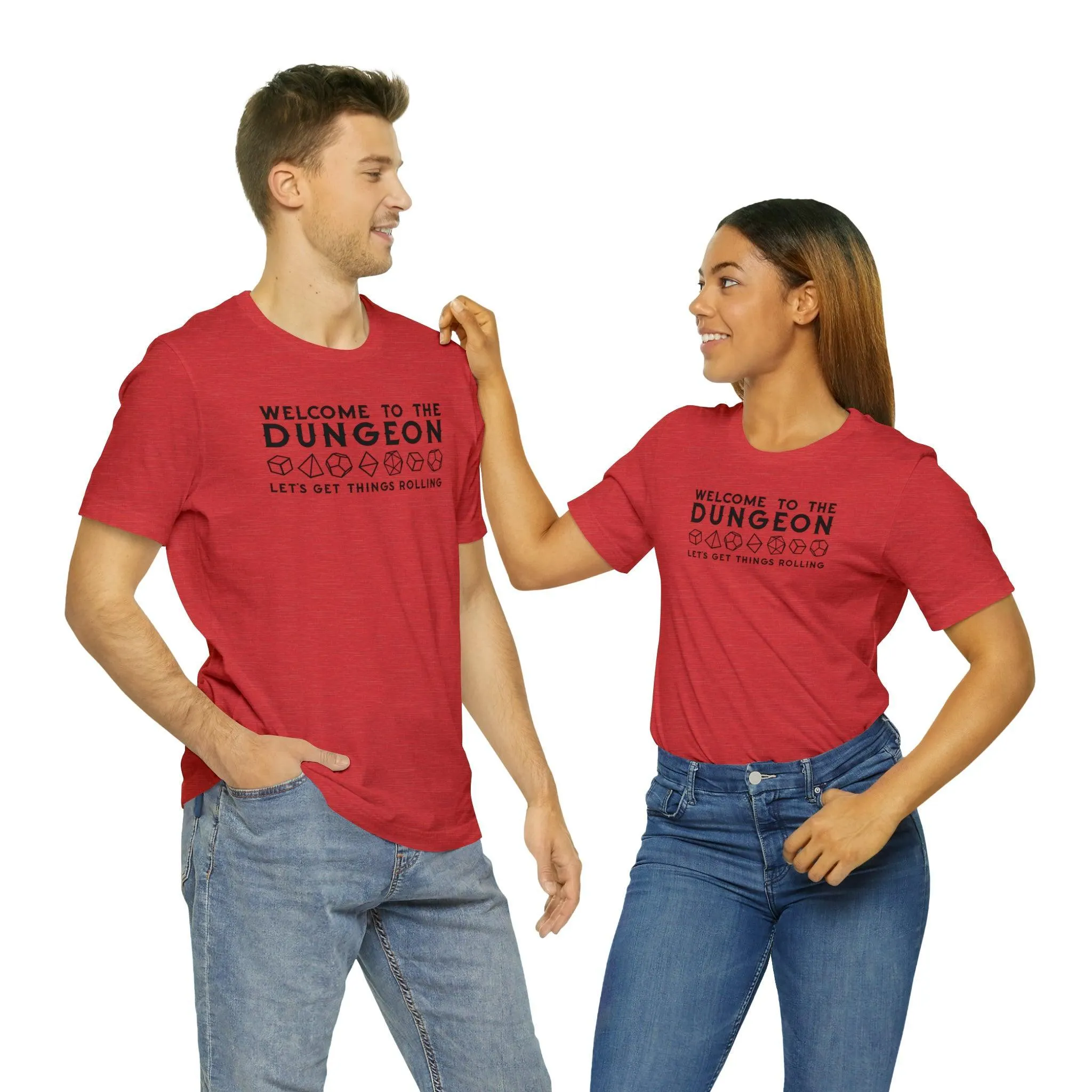 Welcome to the Dungeon Let's Get things Rolling Unisex Jersey Short Sleeve Tee