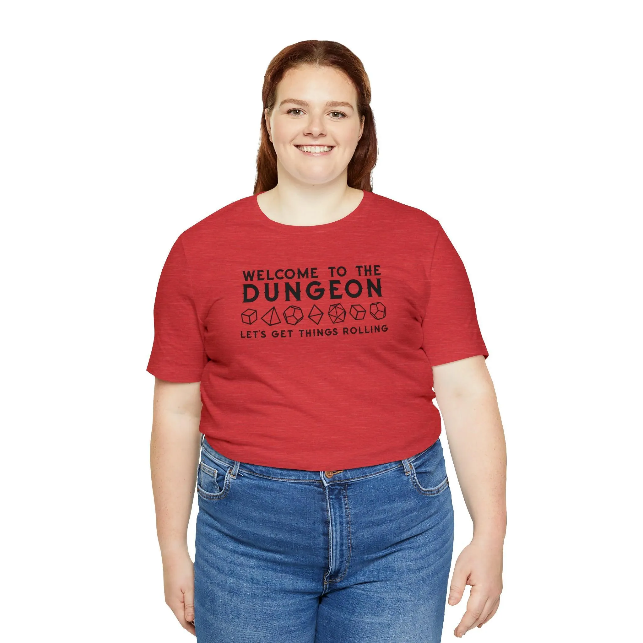 Welcome to the Dungeon Let's Get things Rolling Unisex Jersey Short Sleeve Tee