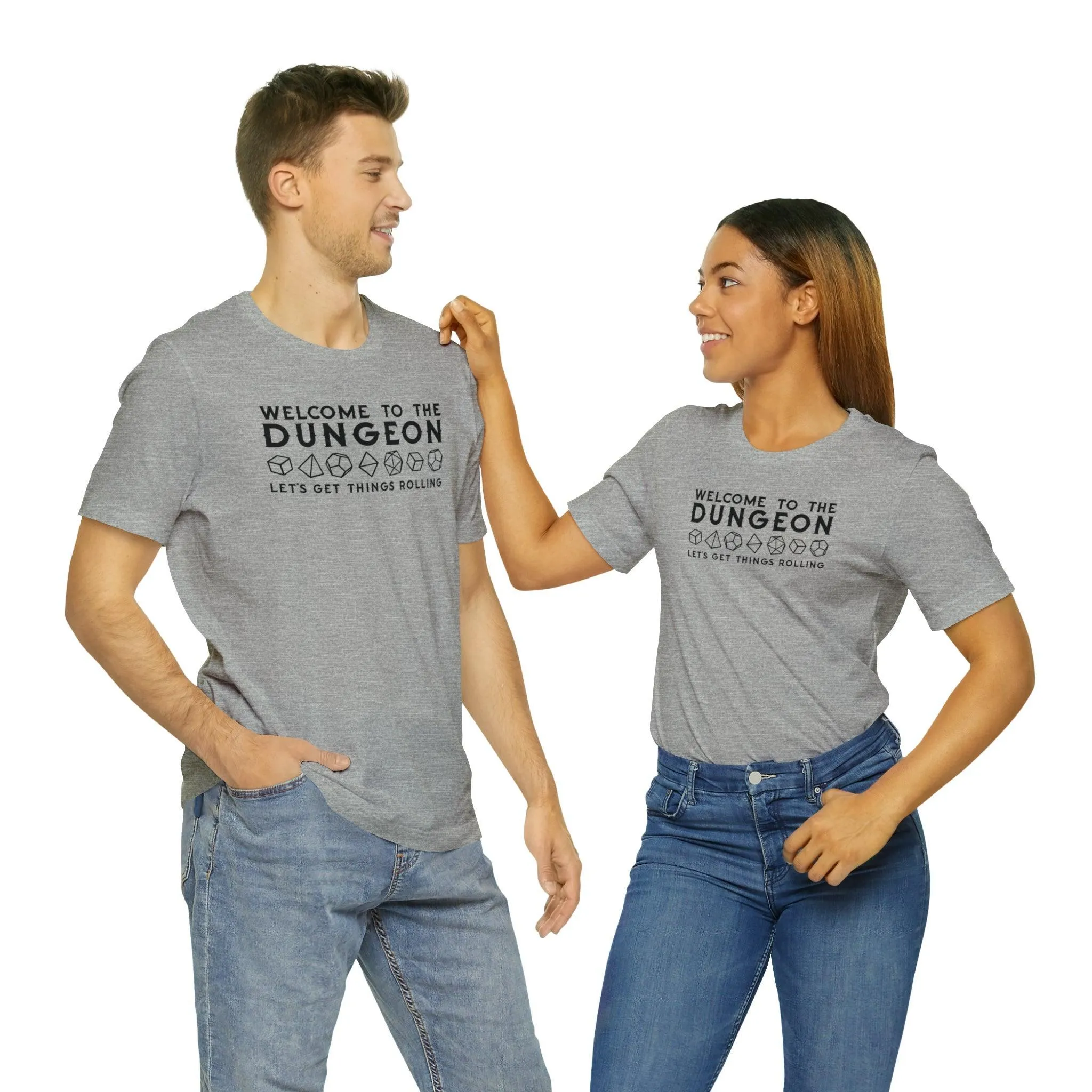 Welcome to the Dungeon Let's Get things Rolling Unisex Jersey Short Sleeve Tee