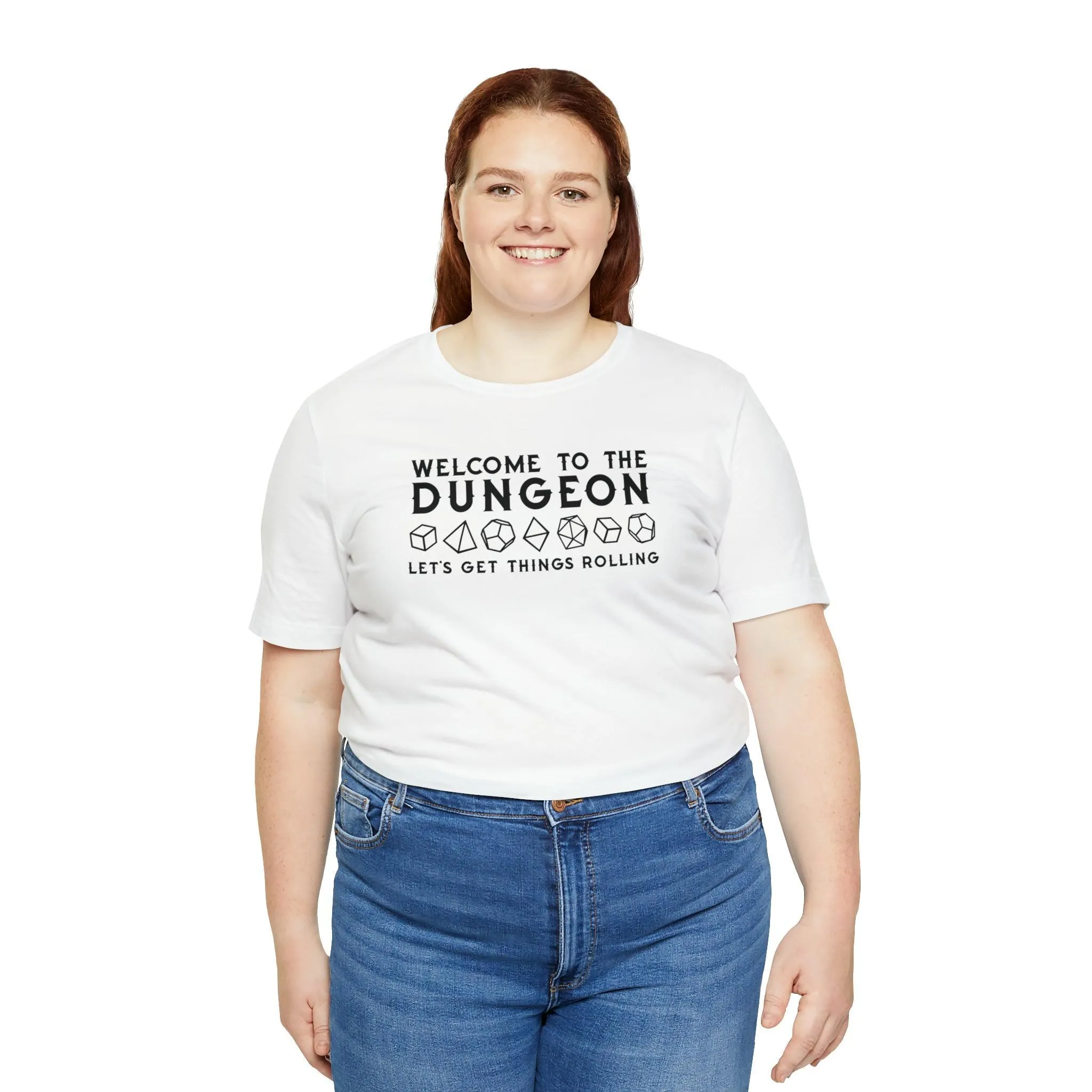 Welcome to the Dungeon Let's Get things Rolling Unisex Jersey Short Sleeve Tee