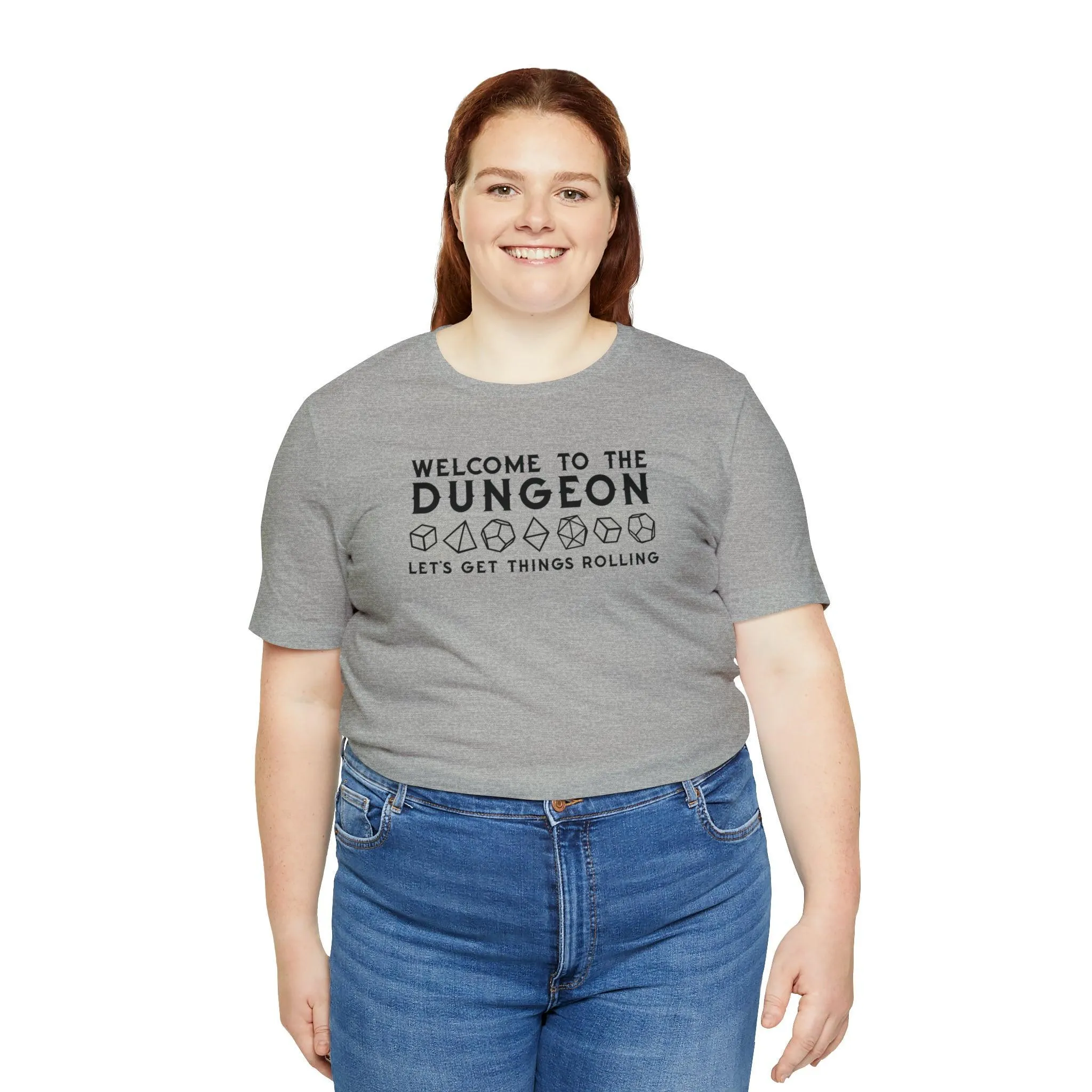 Welcome to the Dungeon Let's Get things Rolling Unisex Jersey Short Sleeve Tee