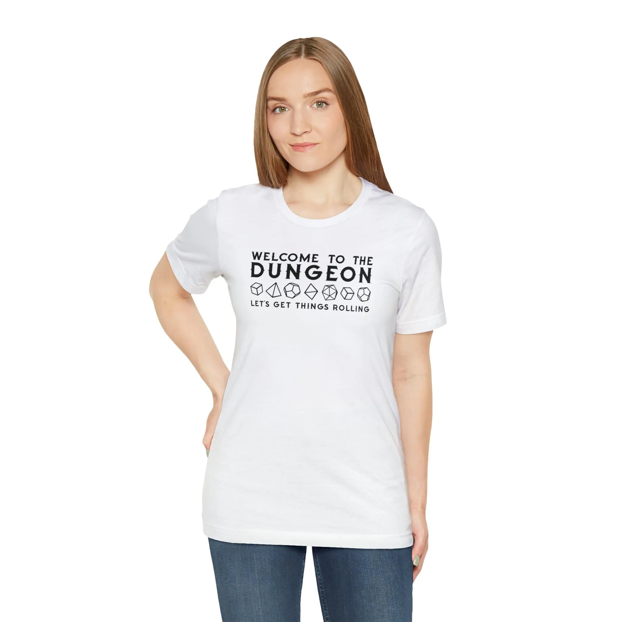 Welcome to the Dungeon Let's Get things Rolling Unisex Jersey Short Sleeve Tee
