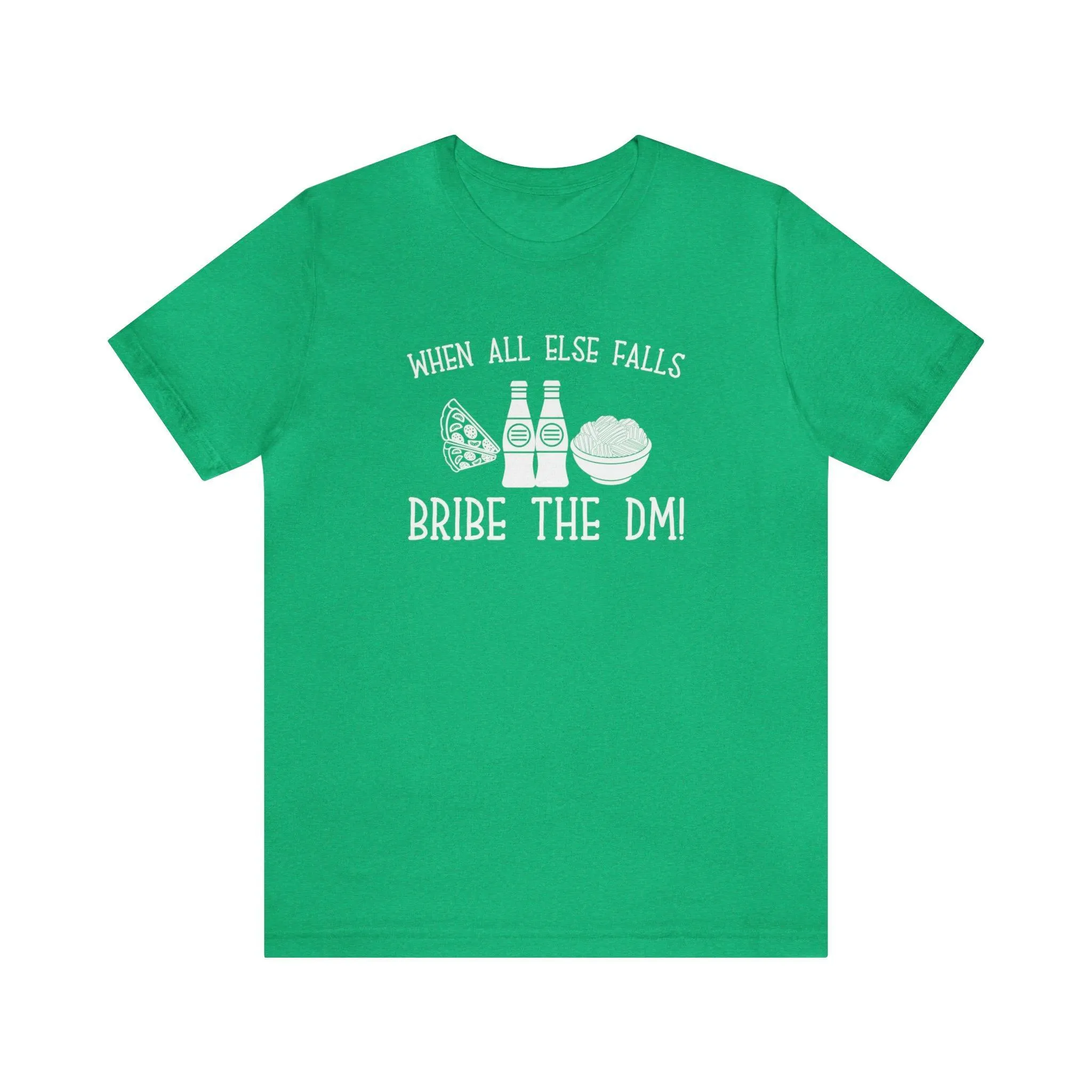 When all else fails bribe the DM | DM gift DM shirt | Dungeon Master gift | dnd tshirt | Nerd tshirt | dungeons and dragons Short Sleeve Tee
