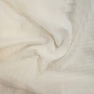 White Plaid Linen/Cotton Blend