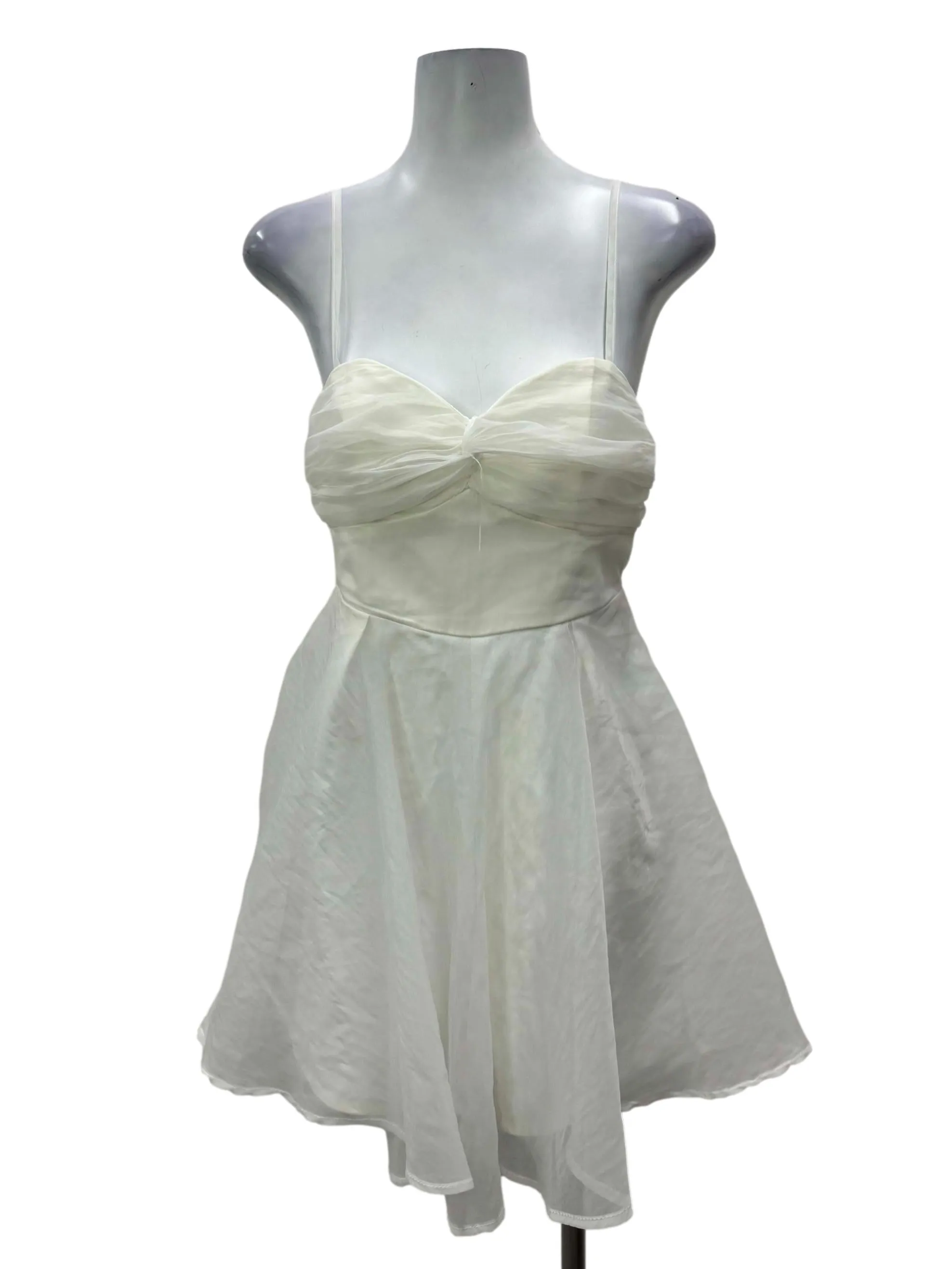 White Sweetheart Romper Dress
